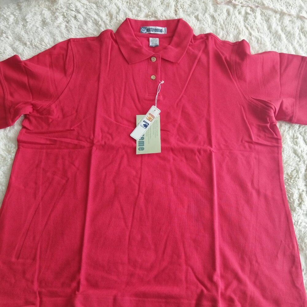 Extreme Women's Red Polo Shirt - Size 3XL - Brand New with Tags